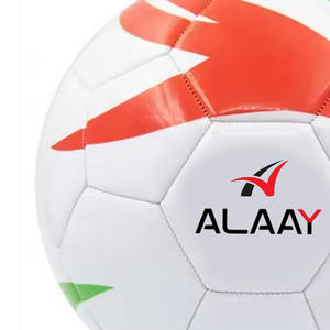 Alaay Ballon de football professionnel avec logo personnalisé, taille en fibre, fabriqué à partir de cuir de qualité. - Product Image 4