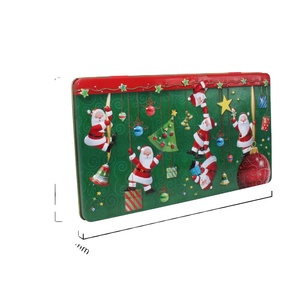 Food-grade Tinplate Sealed Christmas Cookie Cans Reusable Holiday Gift Packaging for <b>Chocolates</b> Tea Festive Baked Treats Glossy - Product Image 6