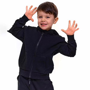 ชุดวิ่งจ๊อกกิ้งเด็กแขนยาวเสื้อฮู้ดแบบสวมหัวมีสีและสไตล์งานตามสั่ง - Product Image 5