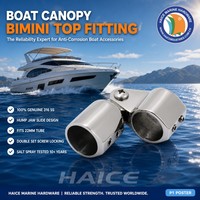 Edelstahl 316 Marine Bimini Hump Jaw Slide mit 2 Stellschrauben für 22mm Rundrohr – Yacht- und Bootszubehör