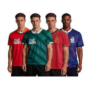 เสื้อฟุตบอลแฟนคลับฤดูกาลฟุตบอลนานาชาติปี 2026 - ชุดเสื้อทีมชาติแบบสั้น ผ้าโพลีเอสเตอร์ แห้งเร็ว ระบายอากาศได้ดี - Product Image 1