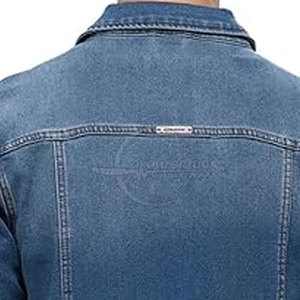 Chaquetas de jeans hechas a medida de diferentes colores para hombres Chaqueta de jeans Moq baja al mejor precio para hombres Última fábrica hecha - Product Image 3
