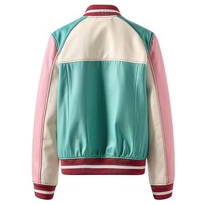 Mới Đến 2025 Thêu Vá Letterman Bán Buôn Chất Lượng Hàng Đầu Da Chính Hãng Tay Áo Bóng Chày Varsity Áo Khoác Cho Nam Giới - Product Image 6