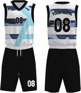 Maillot de basket-ball personnalisé 2025 avec impression par sublimation, séchage rapide, réversible, en maille respirante, nouveau style - Product Image 1