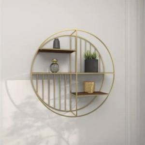 Metal Wall Hanger Handicraft <b>Storage</b> Racks Wall Mounted Spice Shelf Set with Four Layers Detachable Design - Product Image 5