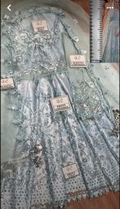 Robe de soirée en mousseline de soie fantaisie de style pakistanais traditionnel pour femmes, design Salwar Kameez pour les occasions spéciales - Product Image 6