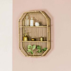 Étagère murale en bambou faite à la main étagères de rangement naturelles bon marché prix de haute qualité support de bibliothèque suspendu au mur - Product Image 2