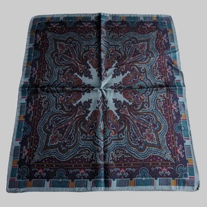 Custom logo Design Digital Print Double Sided High Quality Organic Cotton square Summer Designer Fashion Scarves Scarf - Product Image 5
