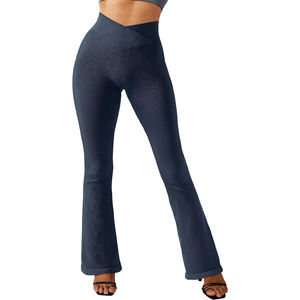 กางเกงเลกกิ้งเอวสูงสำหรับผู้หญิงกางเกงเลกกิ้งเอวสูงพิมพ์ลายแบบกำหนดเอง - Product Image 1