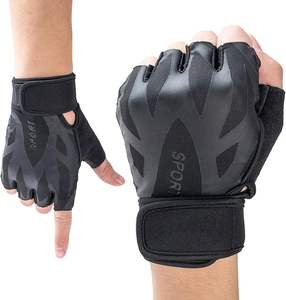 Best Selling Leather Gym Weightlifting Gloves with Non-Slip Palm Factory Price Logo Printed for <b>Weight</b> <b>Lifting</b> - Product Image 2