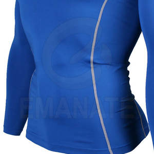 Rashguard de sport léger, antibactérien et respirant, manches longues, fabricant OEM, logo personnalisé, tissu polyester/nylon - Product Image 5