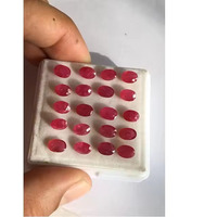 Rubis naturel chauffé, taille ovale 7,0*5,0 mm, qualité AAA, origine Mozambique, pour la fabrication de bijoux, certifié IGI, 20,50 carats