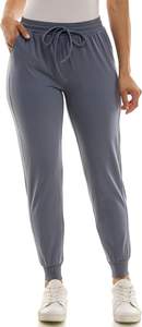 Pantalones Deportivos de Color Sólido 100% Algodón, Servicio OEM Disponible, Pantalones Jogger Elásticos para Mujer - Product Image 2