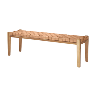 Ottoman <b>Bench</b> Legs Solid Wooden and Rattan <b>Seat</b> for Outdoor Furniture Gadren Ottoman Patio Ottoman Direct Factory - Product Image 2