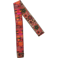 Cinta de tela para costura artesanal de 1,10 pulgadas, cinta de tela decorativa tejida Jacquard con patrón de flores para bricolaje