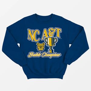 Sudadera con capucha de manga larga de Carolina del Norte A & T Bulldog for Champion, ropa universitaria negra sólida, Sudadera de punto lavada antiretráctil - Product Image 4