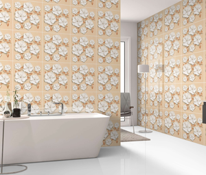 Azulejos de porcelana esmaltada impresos digitalmente en 3D modernos disponibles en todos los colores, tamaño de 600x600mm para restaurantes - Product Image 6