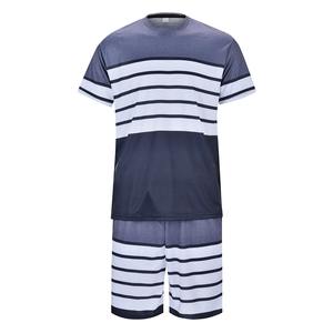 2025 último diseño logotipo personalizado hombres manga corta Casual Twin Set Knit Polos cuello Twin camisetas fábrica sólido - Product Image 3