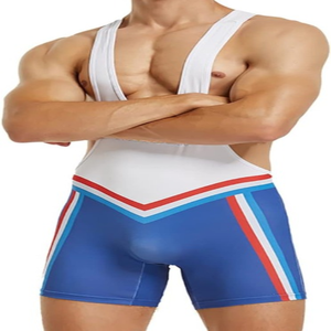 Monos activos deportivos ajustados, ropa interior de leotardo, camisetas de lucha para hombres, mono de partidarios atléticos - Product Image 4