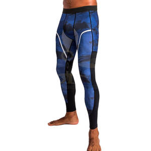 High Quality Comfortable MMA <b>Leggings</b> for Men Pakistan Made with Color Contrast <b>Cheap</b> Price - Product Image 3