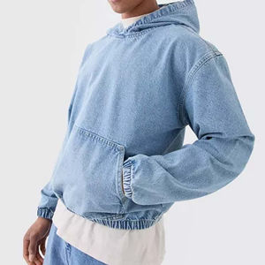 Sudadera con Capucha Rasgada Estilo Urbano para Hombre, Sudadera con Capucha de Doble Capa a la Moda - Product Image 3