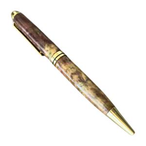 Stylo de la collection saphir exclusive, en bois stabilisé fait à la main, à bille - Product Image 3