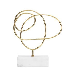 Article décoratif en marbre et laiton le plus vendu Accessoire de décoration de table Conner disponible Article de décoration Vente en gros au meilleur prix - Product Image 3