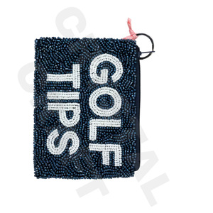 Friyay! Pochette personnalisée en perles de rocaille Portefeuille beau porte-monnaie avec accessoires à la mode Caractéristiques - Product Image 3