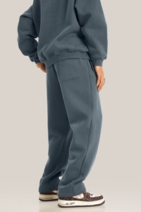 กางเกงขาตรงขาตรงสำหรับผู้ชายกางเกงกีฬาฤดูหนาวกางเกงลำลองคุณภาพสูงกางเกงวิ่งขนแกะผ้าฝ้ายกำหนดโลโก้ได้เอง - Product Image 3