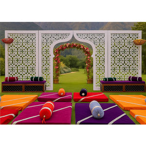 แผงตัดเลเซอร์สีขาวแบบทันสมัยสำหรับงานแต่งงานภาษาอังกฤษภาษาอังกฤษภาษาอังกฤษ DST exports musliam waliam topclass กรอบงานแต่งงานสไตล์โค้งสุดหรู - Product Image 1