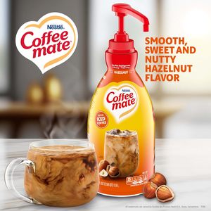 Crema de café Coffee Mate de Nestlé, sabor avellana, concentrada, en botella con bomba dosificadora, 50.7 onzas líquidas (paquete de 2) - Product Image 3