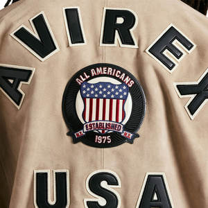 Vente en gros Veste Avirex en cuir professionnelle de haute qualité avec chapeaux Veste Avirex en cuir de vachette et daim de qualité supérieure pour hommes - Product Image 6