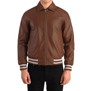 Hot Selling Leather Varsity <b>Jacket</b> Wholesale Casual Leather Varsity <b>Jacket</b> for Men Design Pu Leather <b>Jacket</b> at Nurak in 2025 - Product Image 3