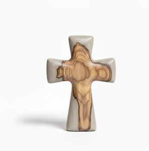 Croix de Jésus en bois massif de haute qualité, polie, écologique, décoration murale religieuse chrétienne faite à la main pour la maison, la chapelle, bas prix - Product Image 4