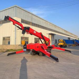 Grue araignée diesel 5 tonnes à flèche longue, hauteur de levage 15-20m, conception télescopique, rayon de braquage court pour extérieur/intérieur - Product Image 3