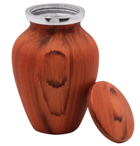 Urne funéraire en métal très décorative fournitures de décoration funéraire urnes de cendres gravées pour cendres humaines adultes tenant - Product Image 5