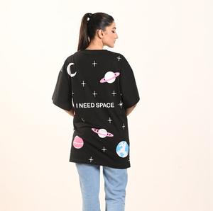 Fabricante a granel de talla grande, camiseta grande de talla grande para mujer, camisetas grandes de talla grande, camiseta grande sólida de algodón orgánico para mujer - Product Image 4