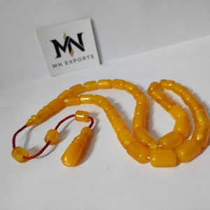 Tasbih musulman fait à la main en résine, artisanat en résine - Product Image 1