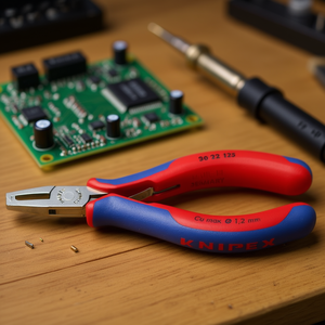 คีมอิเล็กทรอนิกส์ของ Knipex สำหรับการติดตั้งบนแผงวงจร ความยาว 1.6 มม. สำหรับการดัดและตัดลวด - Product Image 3