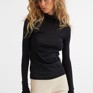 Sweat-shirts ajustés en coton pour femmes, style pull-over, de luxe, pour le sport et le streetwear, avec fentes latérales - Product Image 1