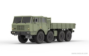 CrossRC DC8 1/12 <span class=keywords><strong>8x8</strong></span> Kit de <span class=keywords><strong>camion</strong></span> brossé <span class=keywords><strong>Tatra</strong></span> Châssis de colonne vertébrale Transmission à 2 vitesses Échelle à engrenages en métal lourd RC Crawler - Product Image 2