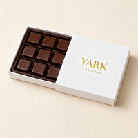 Boîte d'emballage en papier cartonné rigide écologique personnalisée de luxe, estampage à chaud en feuille d'or, logo, boîte cadeau coulissante pour barre chocolatée