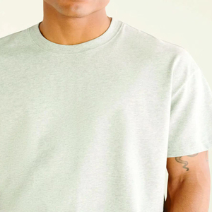 Estilo de tendencia Servicio OEM Camiseta de manga corta Boxy Color sólido Personalizado Tallas grandes Fácil de usar Boxy Camisetas para hombres - Product Image 2