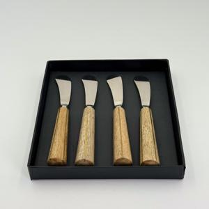 Cuchillos para Mantequilla de Acero Inoxidable con Mango de Madera, Juego de Cubiertos, Cuchillo para Mantequilla, Uso en Restaurantes, Hoja de Acero Inoxidable - Product Image 5