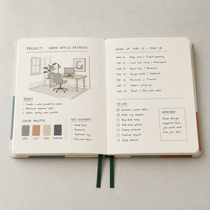 Cuaderno <span class=keywords><strong>de</strong></span> Arte Geométrico Moderno Personalizado LABON, Cuaderno con Grabado en Relieve, Planificador <span class=keywords><strong>de</strong></span> Proyectos con Puntos, Bordes Pintados, Banda Elástica y Cinta - Product Image 3