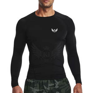 Ropa de verano Hombres de moda Fitness Camisetas de manga larga Cómodo hecho en el mejor material Hombres Camisetas de manga larga - Product Image 2