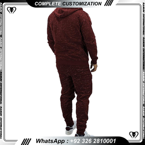 Vêtements de sport lourds personnalisés, sweats à capuche et pantalons de jogging avec logo brodé sur patch - Product Image 5