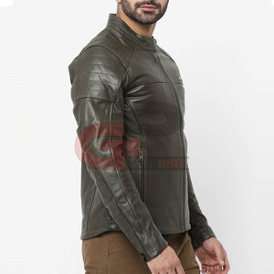 Concevez vos propres vestes en cuir à la mode Veste en cuir pour hommes de haute qualité au meilleur prix Veste en cuir à manches longues - Product Image 5