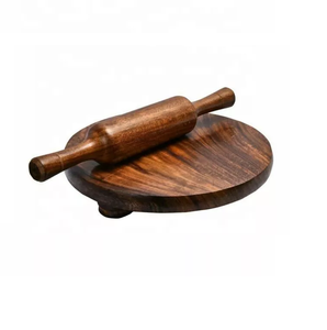 Rodillo de silicona con mango de madera, herramienta de cocina para hornear, venta al por mayor de fábrica - Product Image 1