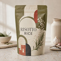 Sachet Doypack Personnalisé Effet Kraft pour Graines de Citrouille avec Fermeture Zip, Anti-humidité et Qualité Alimentaire pour Aliments pour Animaux et Lait